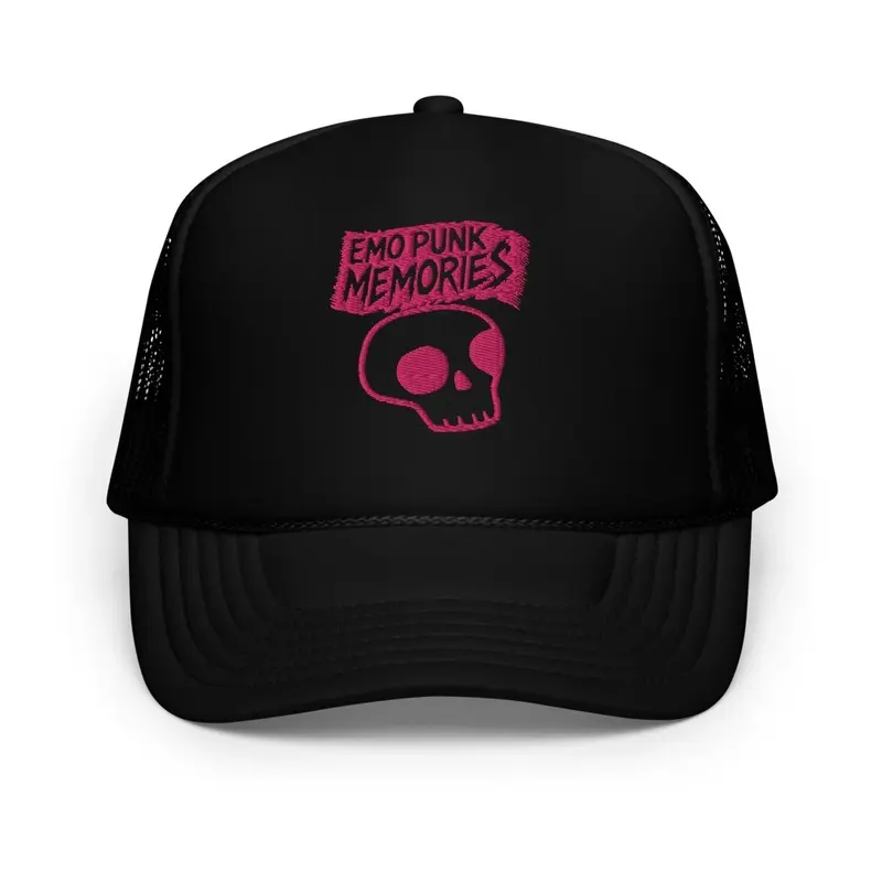 Pink Emo Punk Memories Skull